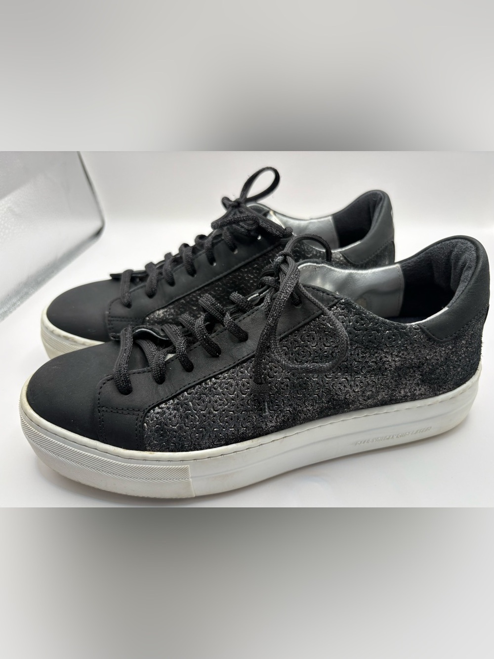 P448 Black Metallic Sneakers